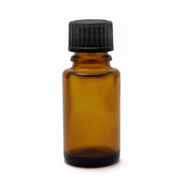 15ml ruskea lasipullo, korkkimekanismi (10kpl)	