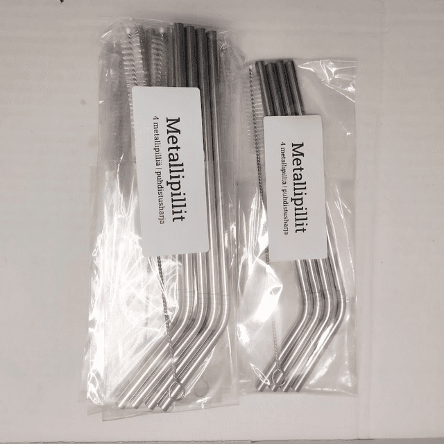 Taivutettu metallipilli  + puhdistusharja (7kpl)