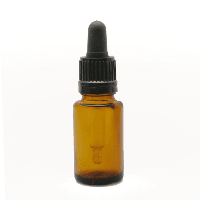 15ml ruskea lasipullo, pipetti (10kpl)