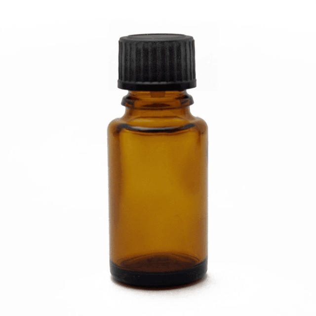 15ml ruskea lasipullo, korkkimekanismi (10kpl)	